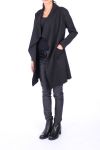 CAPPOTTO IN PELLE NABUK 0231 NERO