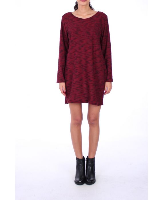 KLEID STOFF CHINA 0219 BORDEAUX