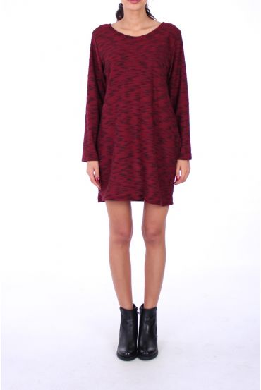 KLEID STOFF CHINA 0219 BORDEAUX