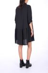 VESTIDO DE FORMA CAMISA BOUTONEE 0222 NEGRO