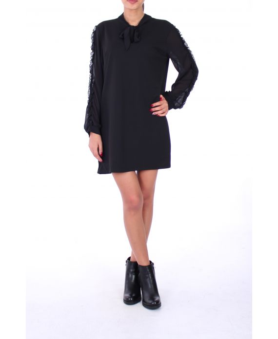 ROBE MANCHES FANTAISIES 0217 NOIR