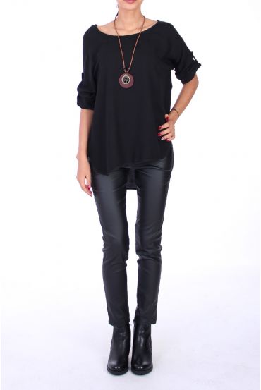 TUNIC + NECKLACE 0215 BLACK