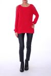 MAGLIONE STRASS MOHAIR 0122 ROSSO