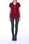 GILET IN MAGLIA 0260 BORDEAUX