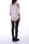 PULL EPAULES FANTAISIE 0256 ROSE