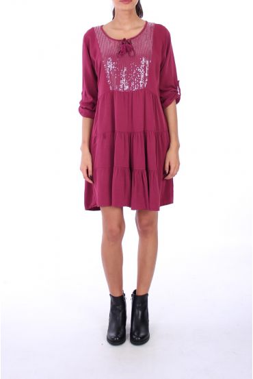 KLEID BÖHMEN PAILLETTEN-0236 BORDEAUX