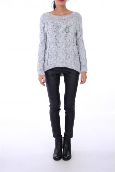 PULLOVER BUTTON SOFT 0241 GREY