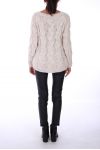 PULLOVER KNOP ZACHTE 0241 BEIGE