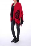 PONCHO REVERSIBLE 0244 CZARNY