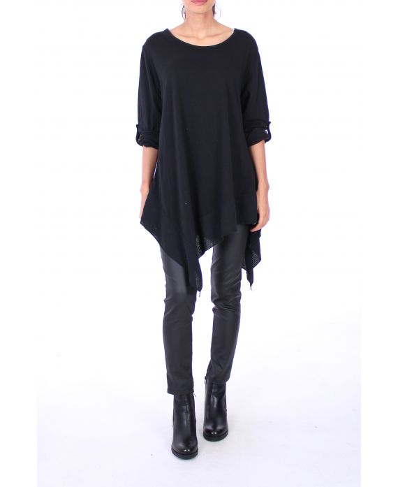 TUNIC ASYMMETRIC COVER 0246 BLACK