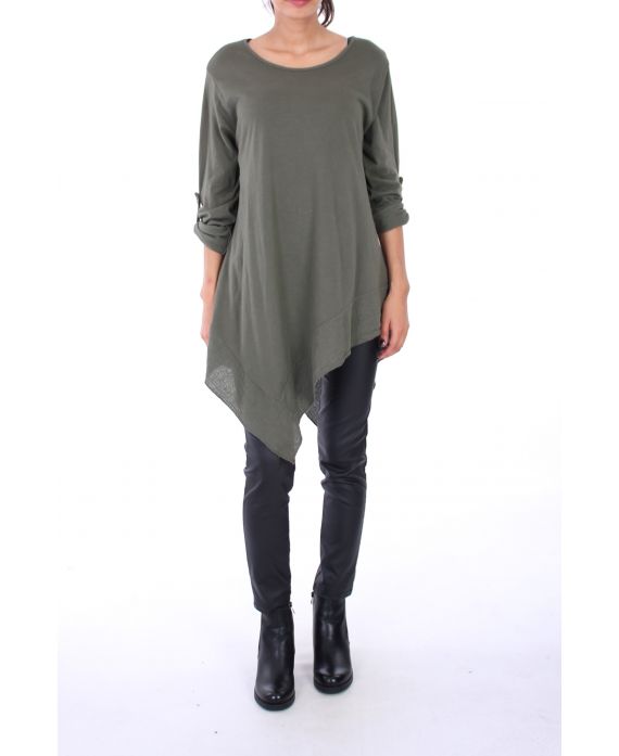 TUNIC ASYMMETRIC COVER 0246 KHAKI