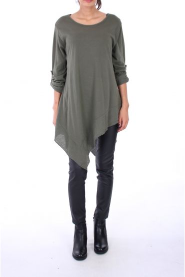 TUNIC ASYMMETRIC COVER 0246 KHAKI