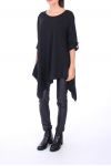 TUNIC ASYMMETRIC COVER 0246 BLACK