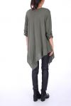 TUNIC ASYMMETRIC COVER 0246 KHAKI