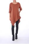 TUNIC ASYMMETRIC COVER 0246 CAMEL