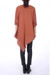 TUNIC ASYMMETRIC COVER 0246 CAMEL