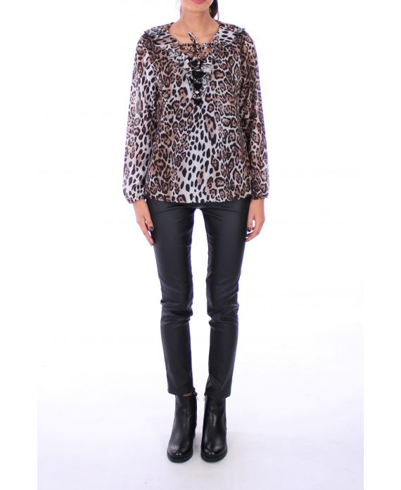 BLOUSE LEOPARD 0253