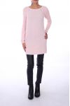 PULL PERLES FIL ARGENTE 0259 ROSE