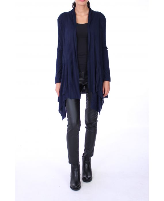 VEST MET ASYMMETRISCHE KAP 0261 NAVY