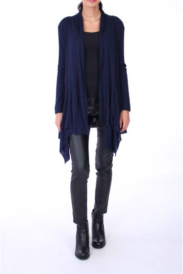 VEST MET ASYMMETRISCHE KAP 0261 NAVY