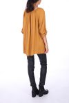 TUNIC NECKLINE HAS RIVETS 0268 MUSTARD