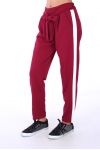 PANTALON A BANDE 0265 BORDEAUX