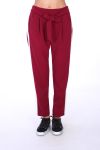 PANTALON A BANDE 0265 BORDEAUX