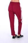 PANTALON A BANDE 0265 BORDEAUX