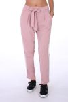 PANTALON A BANDE 0265 ROSE