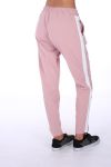 PANTALON A BANDE 0265 ROSE