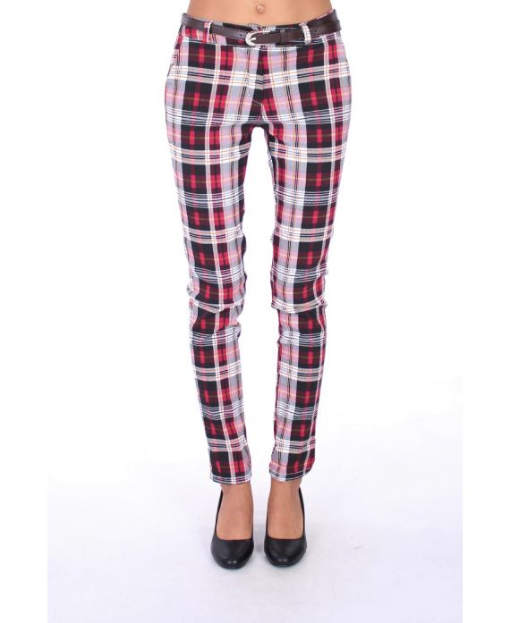 BROEK X 4 TEGELS S M L XL 0267 BORDEAUX