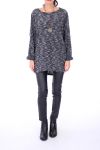 PULL OVERSIZE + COLLIER 0271 NOIR