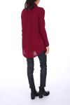 GILET LAINE DOS FANTAISIE 0269 BORDEAUX