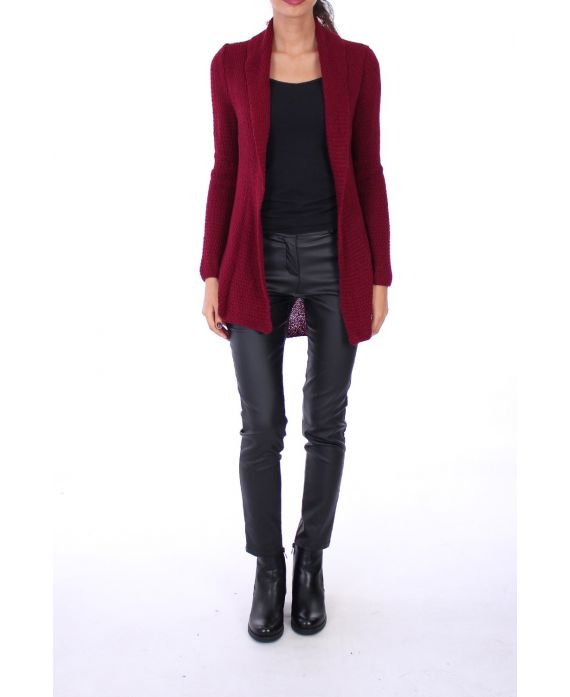 GILET DI LANA BACK FANTASY 0269 BORDEAUX