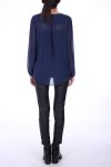 BLOUSE DRAPPE 0287 NAVY