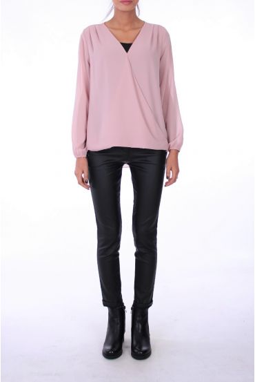 BLUSA DRAPPE 0287 ROSA