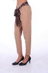 BROEK RIEM LEOPARD 0292 BEIGE