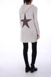 VEST LONG BACK STAR 0298 TAUPE