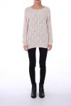 PULLOVER MOHAIR ZOPF 0299 BEIGE