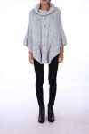 PONCHO BIG MESH 0304 GREY