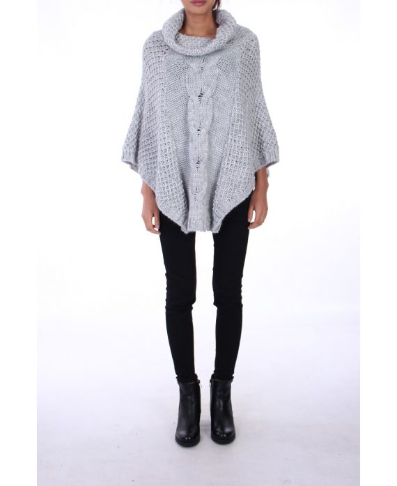 PONCHO GROTE MESH 0304 GRIJS