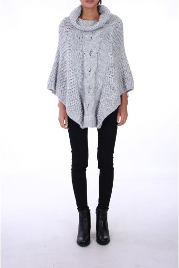 PONCHO GROTE MESH 0304 GRIJS