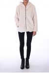 MANTEAU FOURRURE SYNTHETIQUE 0311 BLANC