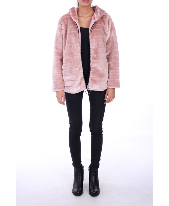 COAT FUR SYNTHETIC 0311 PINK