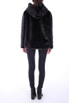 COAT FUR SYNTHETIC 0311 BLACK