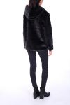 COAT FUR SYNTHETIC 0311 BLACK