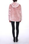 COAT FUR SYNTHETIC 0311 PINK