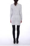 SWEATER DRESS TWIST 0309 GREY