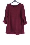 PULLOVER BASIC-0323 BORDEAUX