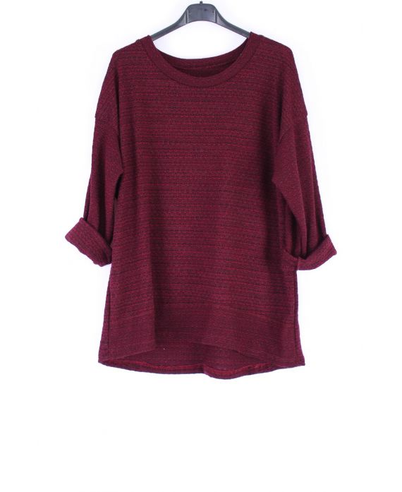 PULL BASIC 0323 BORDEAUX